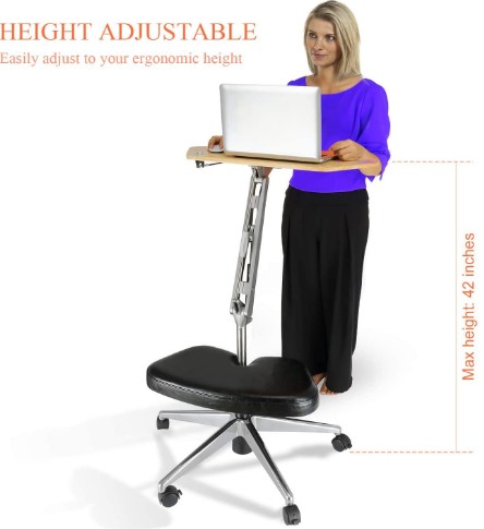 RoomyRoc Mobile Laptop Desk Cart Stand With Tabletop